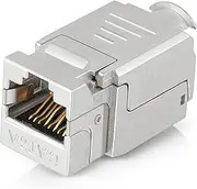 Everest Media Solutions RJ45 Shielded Keystone Jack - 24-Pack - Slim Profile, 90 Degrees, F/STP Female Connector - Tested for CAT5e, CAT6, CAT6A, CAT7 - up to 10GB Speed