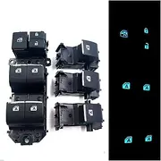 Compatible Compatible for Toyota RAAV4 2019 2020 Electric Window Lifter Switch Control Button with LED Backlight Left Driving Window Master Controller