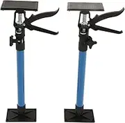 2Pcs Cabinet Jack Support Pole, 20-45inch Extendable Telescopic Quick Support Rod Stainless Steel 3rd Hand Support System for Cabinet Jacks Bars Drywall Support, Extension Pole
