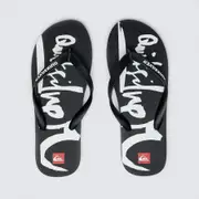 [Quiksilver] Quiksilver Men's Molokai Natas Flip Flops Slippers in Black/White Size 6 6 Black/White