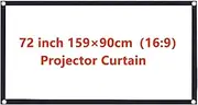 Projection Screens 16:9 3:4 Portable Projector Screen Curtain HD Display Screen Home Cinema Theater Movie Home Outdoor Office Smart Home(72inch 15990cm)
