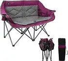 Camping Chair Portable Double Duo Full Padded Garden Chair for 2 Person