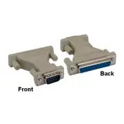 D-Sub DB9 9 Pin Male to DB25 25Pin Female Molded Adapter RS232 Printer AT Modem