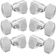 HYTROVE 6Pcs Guitar Tuning Pegs Durable Guitar Head Knobs Replacement Accessories for Electric Guitars Smooth Finish Comfortable Touch
