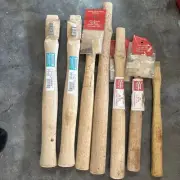 Vintage American Hickory 12”-16” Machinist Hammer Handle Lot Of 7 Equipment Tool
