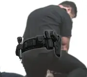 BackUpBrace Duty Belt Back Support (Phoenix Nylon) - for Use with Police Utility Belt - Reduce Strain, Pressure and Pain While Supporting Your Lower Back - Designed for Men & Women