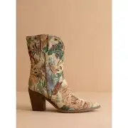 Oasis Society Size 8 The Sorrel Floral Tapestry Western Bootie
