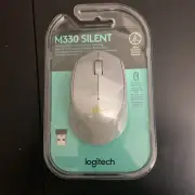 Logitech M330 Silent Wireless Mouse - NEW Grey Gray