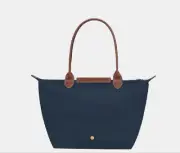 LONGCHAMP Le Pliage Tote Large Shoulder Bag Navy Japan