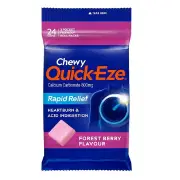 Quick-Eze Rapid Relief Chewy Forest Berry Antacid Tab Multi Pack 3 X 8