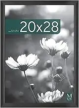 MCS Studio Gallery Classic 20x28 Poster Frame Black Woodgrain, Vertical & Horizontal Wall Hanging Large Picture Frame for Photos, Posters & Art Prints (1-Pack)
