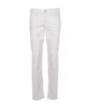 Kenzo Logo-Patch Straight-Leg Denim Jeans US28,US30 White