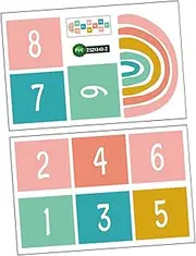 ERINGOGO 1 Set Removable Game Playing Floor Stickers Self Adhesive Nursery Decals Material Fun Indoor Activity for Kindergarten and Home Decor