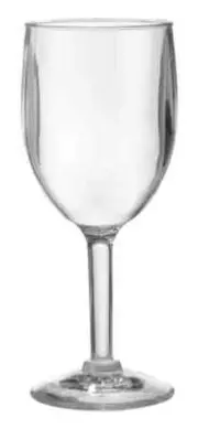 G.E.T. SW-1404-1-SAN-CL 2 Dozen - 8 oz 2.75" SAN Wine Glass 7" Tall - Clear