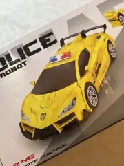 LNNKINE Remote Control Car Transformer Robot Race Cars - Police Car