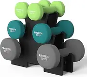 PROIRON Dumbbells Anti-Slip Neoprene Dumbbell Soft-Touch Grip Hand Weights Home Gym Exercise Women Men Arm Pilates Dumbbells in 1kg 1.5kg 2kg 3kg 4kg 5kg 8kg 10kg Pair