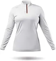 [Zhik] DISMARINA PLASTIMO Other Nuevo 2024-UVActive 1/4 Zip L/S Top WHT w-S 70279, Multicoloured, One Size