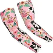 [FSCEV] Dog Sun Protection Arm Sleeves Outdoor Essentials Cooling Compression Golf Hiking Cycling