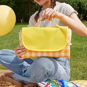 LRUUIDDE Extra Large 80"x 80" Beach Blanket, Outdoor Picnic Blankets, Waterproof Sandproof Portable Blankets, Foldable and Lightweight for Spring Summer Camping, Beach, Park