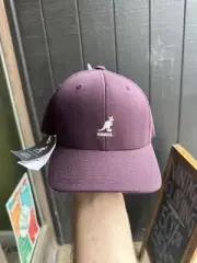 Vintage New Old Stock Kangol Plumb Purple Color FlexFit Hat Sz S/M Fitted Cap