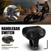 12V Motorcycle Switch 7/8" Handlebar Dual Button ON/OFF/ON Control Switches EXD