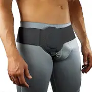 Hernia Belt Truss For Inguinal Sports Hernia Support Pain Relief Recovery Strap Black