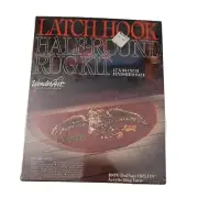Eagle Patriotic Latch Hooking Kit Rug Half- Round Kit 17" x 34" #4680 NEW