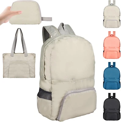 25L Ultra Lightweight Foldable Backpack, Small Rucksack Water Resistant Durable