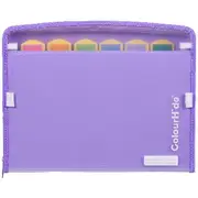 Colourhide Zip It Expanding File Lavender