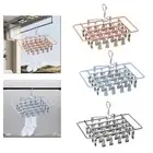 Stainless Steel Drying Rack Multiuse Laundry Clip for Socks Towel Underwear