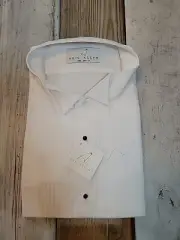 Neil Allyn First Nighter White Pleated Tuxedo Shirt Size 2XL 36/37 NWOB