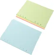 TEMPNAP 100 Sheets Lined Refill Paper Color Loose Leaf Pages with Punch for Easy Insertion Versatile Test Paper for Journals Planners and Budget Notebooks