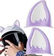 Cat Ears for Hats | 1 Pair Motorcycle Hard Hat Sticker Decor,Headgear Attachments, Ski Hat Horns, Adhesive Peel & Stick Decor for Hard Hats