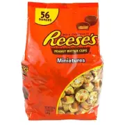 1.58kg Reese's Milk Chocolate Peanut Butter Cups Miniatures Kids Sweet Bulk Bag