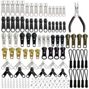 169Pcs Zipper Repair Kit Zipper Replacement Zipper Pull Rescue Kit with