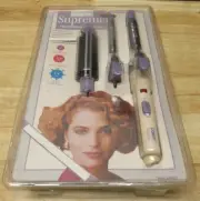 Curling Iron 1/4 3/4” Vintage Conair Supreme Professional Styling Set CB500RCS