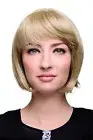 WIG ME UP - Sexy Bob Wig Straight Fringe Blonde Light Ash Blonde Hair 703-24