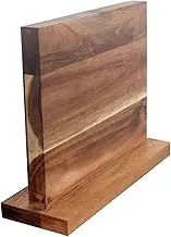 Magnetic Knife Block Holder Universal, Double Sided Storage Stand for Wooden Knife Shelf, Kitchen Organizer, Multifunctional Kitchen Shelf, No Knives