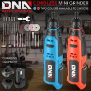 12V Cordless Electric Mini Drill Grinder Power Rotary Tool Set w/Battery+Charger