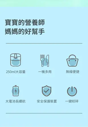 食物調理機/料理機 USB電動蒜泥機 250ml 攪蒜泥 切蒜機 碎肉機 蒜泥機 蒜末 切蔥 攪拌器 (5.7折)