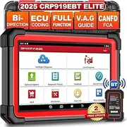 X431 CRP919E BT OBD2 Diagnostic Device for All Vehicles, LAUNCH Diagnostic Device Car with OE Level All System Diagnostics, 31+ Reset, Car Tester for Active Test, CANFD, ECU Coding,