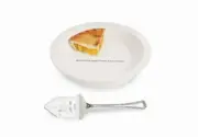 Mud Pie E5 Home Dining Thanksgiving Circa 11"d Pie Plate W Server Set 42600384