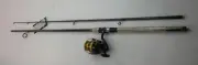 Daiwa DSK40-B/F802H DShock Spinning Rod and Reel Combo 8 Ft 2pc Heavy Action