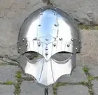 18GA SCA LARP Medieval Viking STEINAR Helmet Knight Armor Helmet Replica