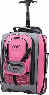 [Aerolite] MiniMAX 20L Ryanair 40x20x25 Maximum Size Cabin Hand Luggage Under Seat Trolley Backpack Carry On Cabin Hand Luggage Bag with 2 Year Warranty, Pink, 40x20x25 centimeters, Backpack