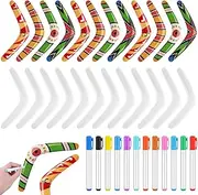 Plastic Boomerangs for Teens Colouring Your Own Boomerangs V Shaped Boomerangs with Markers Funny Outdoor Throw Catching Toys for Boys Girls Game