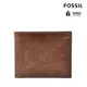 FOSSIL Derrick 真皮RFID防盜皮夾-棕色 ML3771200