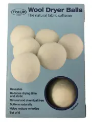 Wool Dryer Balls - The natural fabric softener - Set of 6 - FineLife Products
