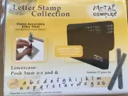 3mm POSH Lower Case Letter Stamp Set A-Z & Metal Complex Stainless Steel