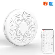 Tuya WiFi 2-in-1 Smart Smoke Carbon Monoxide Detector Home Fire Detector Smoke Alarm Sensor